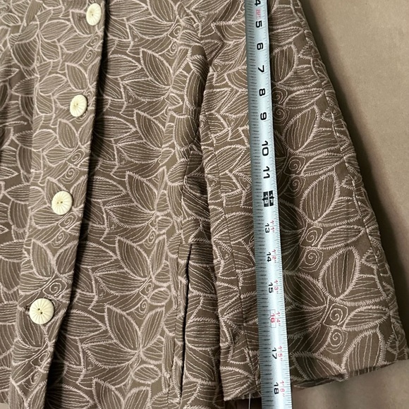 NWT Oscar de la Renta cropped jacquard coat - Picture 10 of 16